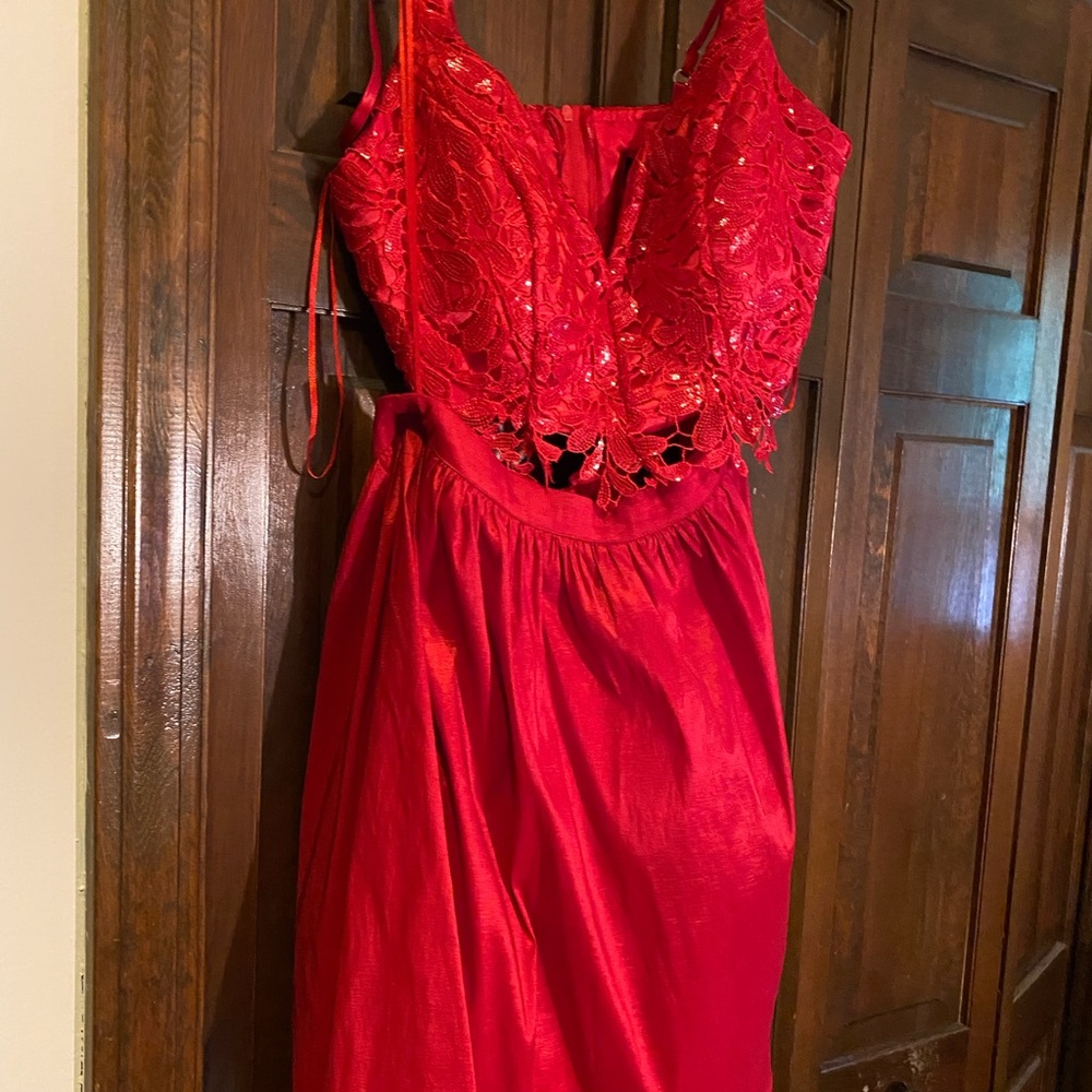 Red Homecoming dress for sale. never worn.